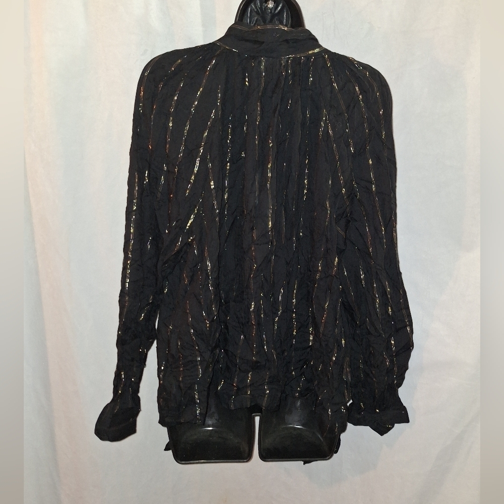 Universal Thread Black Long Sleeve Blouse - Picture 4 of 6